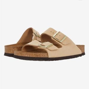 Birkenstock Arizona in Sandcastle, size 37